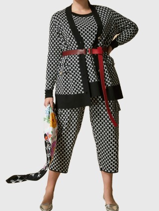 Чорний светр MARINA RINALDI : фото 3 - Invogue