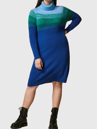 Синее платье MARINA RINALDI: фото - Invogue