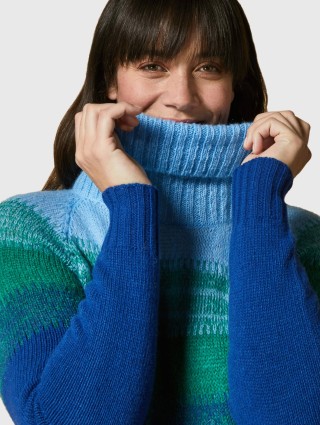 Синее платье MARINA RINALDI: фото 2 - Invogue