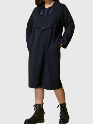 Темно-синя сукня MARINA RINALDI : фото - Invogue