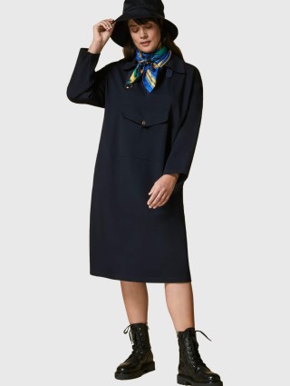 Темно-синя сукня MARINA RINALDI : фото 3 - Invogue