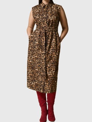 Коричневое платье MARINA RINALDI: фото - Invogue