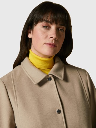 Бежеве пальто MARINA RINALDI : фото 2 - Invogue