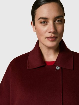 Бордове пальто MARINA RINALDI : фото 2 - Invogue