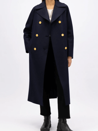 Синє пальто HARRIS WHARF LONDON : фото 4 - Invogue