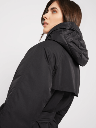 Черное пальто PENNYBLACK: фото 3 - Invogue