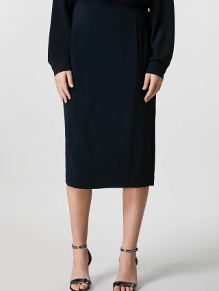 Тёмно-синяя юбка PERSONA: фото - Invogue