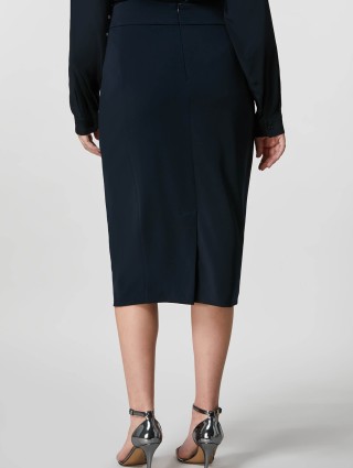 Тёмно-синяя юбка PERSONA: фото 1 - Invogue