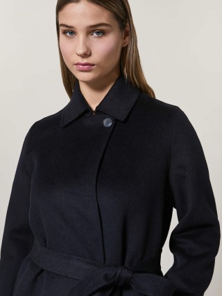 Темно-синее пальто PERSONA: фото 1 - Invogue