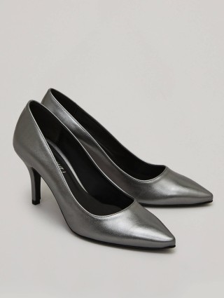 Тёмно-серые туфли PERSONA: фото 1 - Invogue