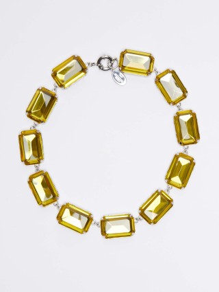 Желтое колье WEEKEND ACCESSORIES: фото - Invogue