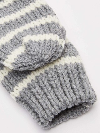 Серые варежки WEEKEND ACCESSORIES: фото 1 - Invogue