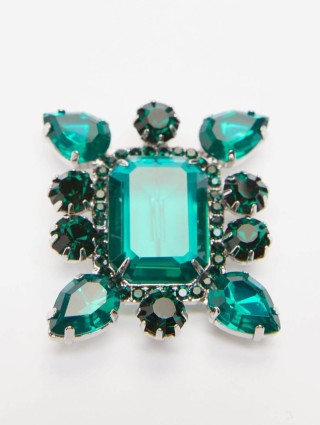 Зелена брошка WEEKEND ACCESSORIES : фото - Invogue