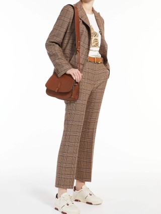 Коричневые брюки WEEKEND MAX MARA: фото 3 - Invogue