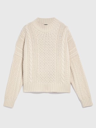 Бежевый свитер WEEKEND MAX MARA: фото - Invogue