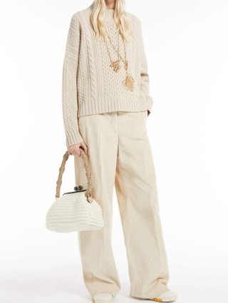 Бежевый свитер WEEKEND MAX MARA: фото 4 - Invogue