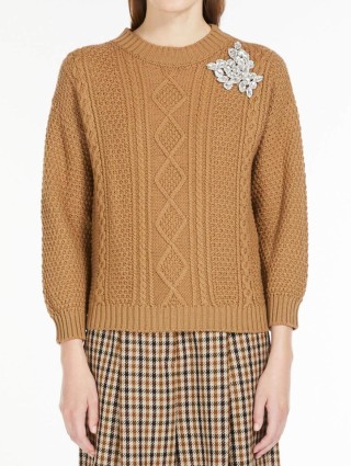 Бежевый свитер WEEKEND MAX MARA: фото 1 - Invogue