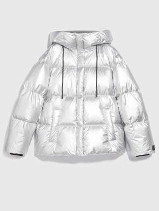 Серебристая куртка WEEKEND MAX MARA: фото - Invogue