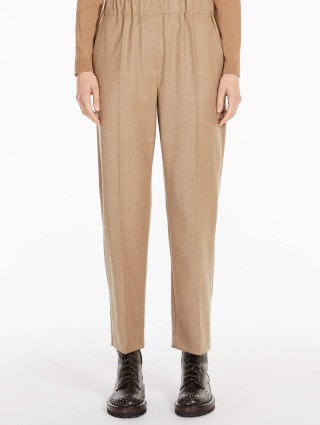Бежеві брюки WEEKEND MAX MARA : фото 1 - Invogue