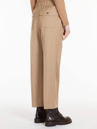 Бежеві брюки WEEKEND MAX MARA : фото 2 - Invogue