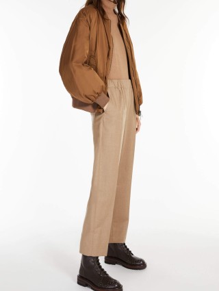 Бежеві брюки WEEKEND MAX MARA : фото 3 - Invogue