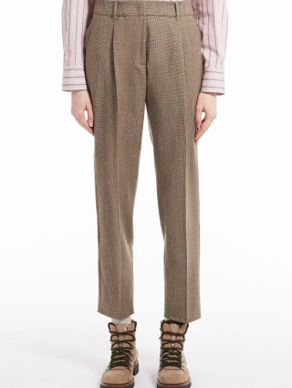 Коричневые брюки WEEKEND MAX MARA: фото 1 - Invogue