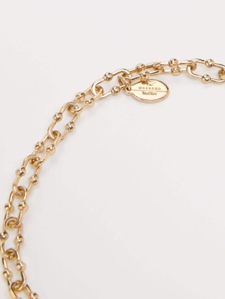 Золотое колье WEEKEND ACCESSORIES: фото 1 - Invogue