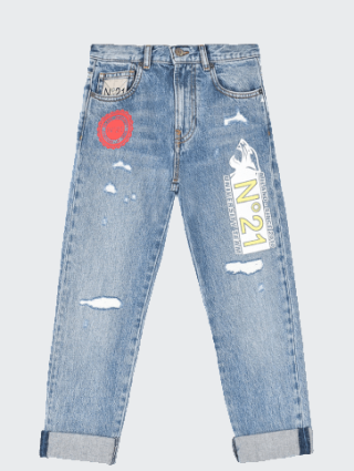 Джинсы № 21 KIDS (24463): фото - Invogue