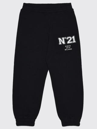 Чёрные брюки спорт № 21 KIDS: фото - Invogue