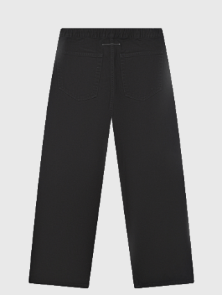 Чёрные джинсы MM6 MAISON MARGIELA KIDS: фото 1 - Invogue