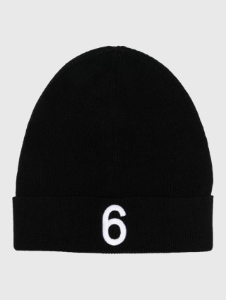 Чорна шапка MM6 MAISON MARGIELA KIDS : фото - Invogue