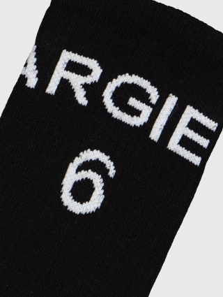 Чёрные носки MM6 MAISON MARGIELA KIDS: фото 1 - Invogue