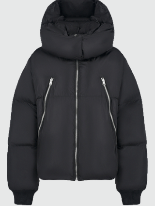 Чёрная куртка MM6 MAISON MARGIELA KIDS: фото - Invogue