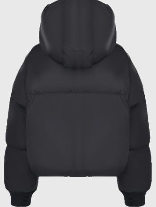 Чёрная куртка MM6 MAISON MARGIELA KIDS: фото 1 - Invogue