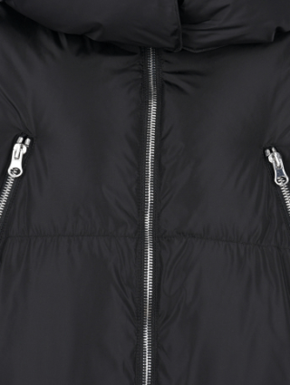 Чёрная куртка MM6 MAISON MARGIELA KIDS: фото 2 - Invogue