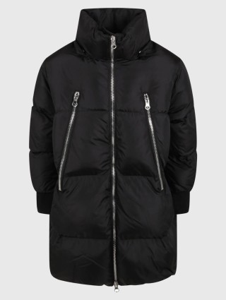 Чорна куртка MM6 MAISON MARGIELA KIDS : фото 2 - Invogue