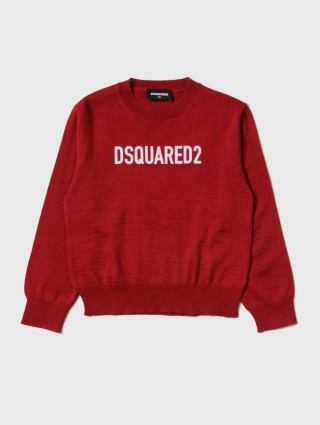 Красный свитер DSQUARED KID: фото - Invogue