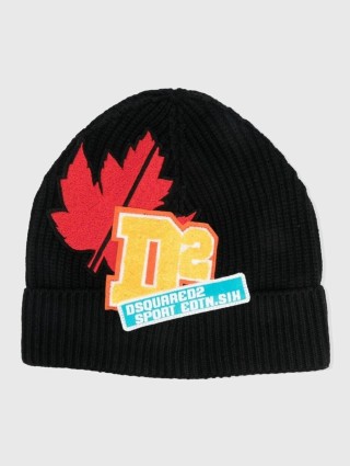 Чёрная шапка DSQUARED KID: фото - Invogue