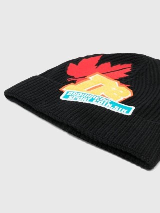 Чёрная шапка DSQUARED KID: фото 1 - Invogue