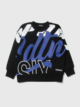 Чорна кофта DSQUARED KID : фото - Invogue