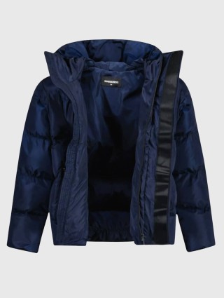 Синяя куртка  DSQUARED KID: фото 3 - Invogue