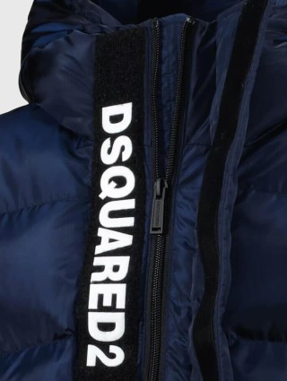 Синяя куртка  DSQUARED KID: фото 5 - Invogue