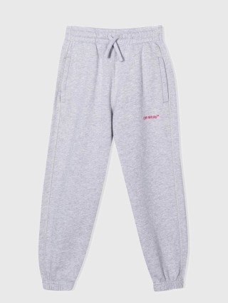 Серые брюки спорт OFF-WHITE KIDS: фото - Invogue