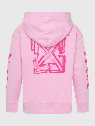 Рожева толстовка OFF-WHITE KIDS : фото 2 - Invogue