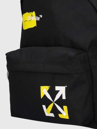 Чёрный рюкзак OFF-WHITE KIDS: фото 3 - Invogue