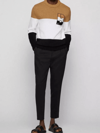 Чорні шльопанці BOSS : фото 1 - Invogue