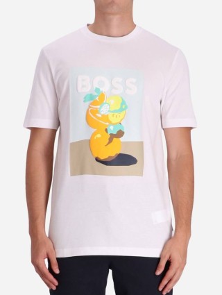 Біла футболка BOSS : фото 1 - Invogue