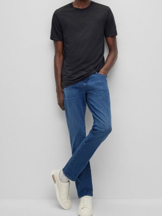 Сіра футболка BOSS : фото 4 - Invogue