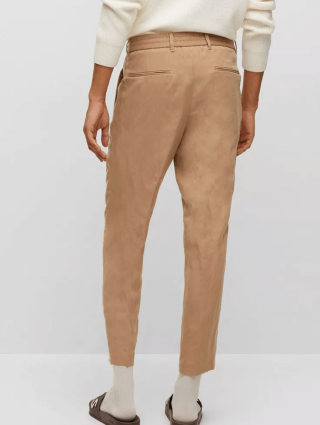 Бежеві брюки BOSS : фото 2 - Invogue