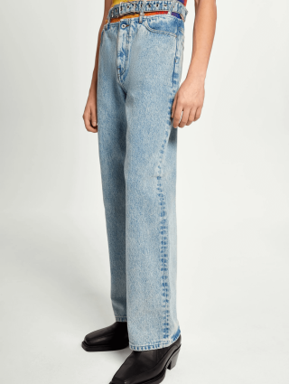 Голубые джинсы Y/PROJECT: фото 1 - Invogue